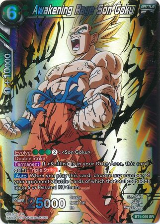 Awakening Rage Son Goku BT1-059 SR